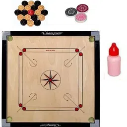 gs sports Carrom Board 20 INCH Full Size with STRICKER & Accessories. 6 cm Carrom Board-picture-16