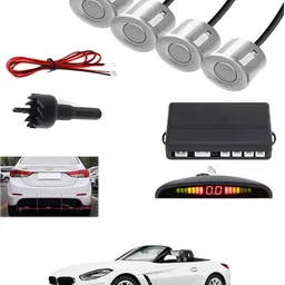 maties 4Silver Parking Sensor With LED Display Increased Safety For Car-328 Universal 4 Silver Reverse Parking Sensor With LED Display For Cars-328 Parking Sensor-picture-12