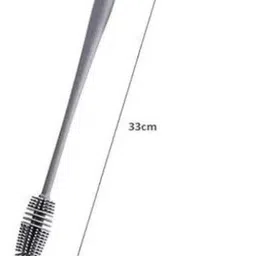 emilie Silicone Long Handle Bottle Cleaning Flexible Brush (Multi colour, Pack of 1) image 3