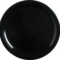 kanha Round Glossy Plain Black (11 Inch) Dinner Lunch Plates (Pack of 3) Dinner Plate Dinner Plate-picture-17