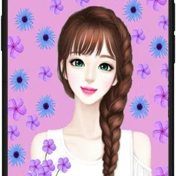 keycent Back Cover for APPLE iPhone 15 Plus GIRL, ANIME, PINK, LOVELY GIRL, CARTOON, CUTE GIRL, DOLL-picture-20