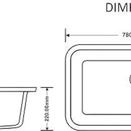 active overseas Sumra G Quartz Single Bowl Matte Finish Kitchen Sink With Drain Board & Drainer Basket|31x19x9 inches Kitchen Sink|Modern Sink for Kitchen| Vessel Sink image 5