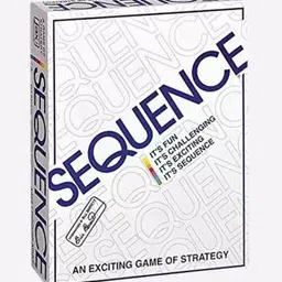 wecan fashion Sequence Board Game With Playing Board Cards & Red Green & Blue Chips Party & Fun Board Game-picture-28