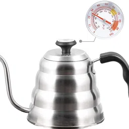 supvox Pour Over Coffee Kettle with Thermometer, Premium Stainless Steel Goose Coffee Maker-picture-16
