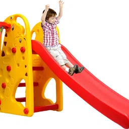 mother's love KIDS SLIDE //BABY GIRAFFE SLIDE // BABY SLIDE FOR KIDS WITH BASKETBALL // FOLDABLE GARDEN SLIDE // SLIDE FOR INDOOR OUTDOOR PLAY // BABY SLIDE FOR 1 YEAR - 8 YEARS ( YELLOW )-picture-11