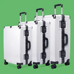 SWISS MILITARY Unisex Set Of 3 Textured Hard-Sided Trolley Suitcase-image-15
