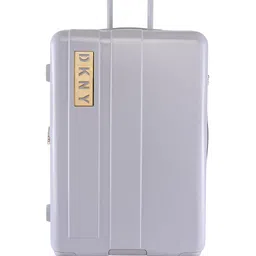 DKNY Range Silver Textured Hard-Sided Large Trolley Suitcase-image-5
