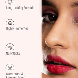 SWISS BEAUTY Ultra Smooth Matte Liquid Lipstick - 02 Rose image 3