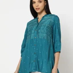 siyahi Women Printed Relaxed Fit Tunic image 1