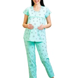 av2 Women Star Print Top with Pyjamas image 1