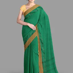 The Chennai Silks Pure Cotton Taant Saree-image-9