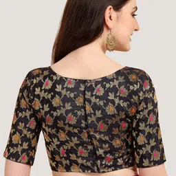 Oomph! Woven Design Saree Blouse image 3