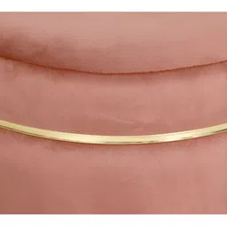 Shadowkart Mauve & Beige Round Wooden Ottomans image 4