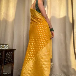 S.K.C Ethnic Motifs Banarasi Zari Saree image 5