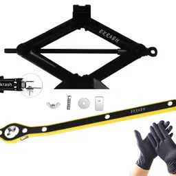 ekrash 3 Ton Manual Black Jack With Ratchet for Riksha and Small Cars Hatchback Vehicle Jack-picture-10