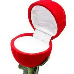 Vighnaharta Gold-Plated CZ-Studded & Alphabet K Finger Ring With Rose Box image 2