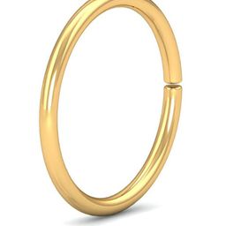 KUBERBOX Basic Unbeaded 18KT Gold Nose Hoop-0.32gm-picture-45