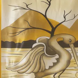 KALINI Yellow Printed Saree image 4