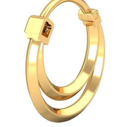 KUBERBOX Squeaky Septum 18KT Gold Nose Ring-0.68gm-picture-42