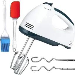 philocaly enterprise Electric Hand Mixer 7Speed Beaters, Dough Hook Spatula and Oil Brush, Kitchen Tool Set image 1