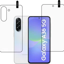 MOBKAVACH Front and Back Tempered Glass for Samsung Galaxy A36 5G image 1