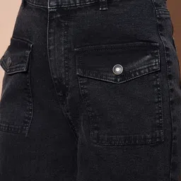 sassafras Women Regular High Rise Black Jeans image 4