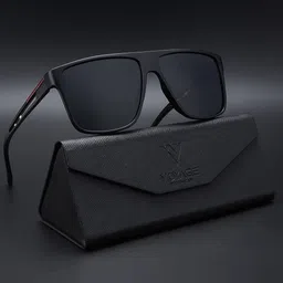 Voyage Unisex Black Lens & Blue Wayfarer Sunglasses with Polarised and UV Protected Lens-picture-22