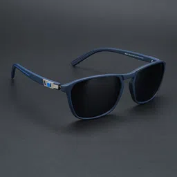 Voyage Unisex Black Lens & Blue Wayfarer Sunglasses with Polarised and UV Protected Lens image 5