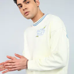 flying machine Men Full Sleeve Graphic Print Sweatshirt image 3