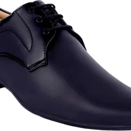 aaeshu Men's new trand black color synthetic leather professional shoe Lace Up For Men image 4