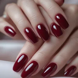 gabbu Gel Like Shine Nail Polish Set for Stunning Nails Pack of 1 CHERRY RED image 2