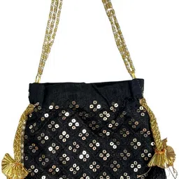 aa international Women Black Potli-picture-14