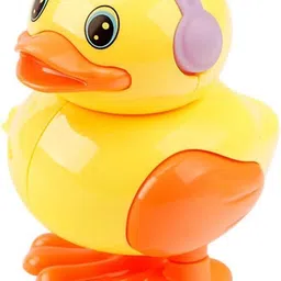 crackles Wind-Up Jumping Duck Toy For Babies, Spring Hopping Action, Crawling Walking Toy Rattle-picture-23