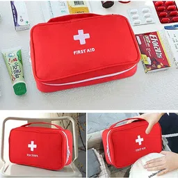 tringdown Emergency First Aid Kit Pouch | Multi-Layer Travel Medicine Pouch First Aid Kit image 2