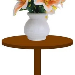 kanraj Orange Lily Artificial Flower with Pot Orange Lily Artificial Flower with Pot-picture-21