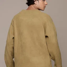 roadster Men Full Sleeve Solid Sweatshirt image 5