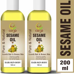 cargo Cold Pressed Sesame Oil for Skin, Body & Hair Oil-200ML Hair Oil-picture-13