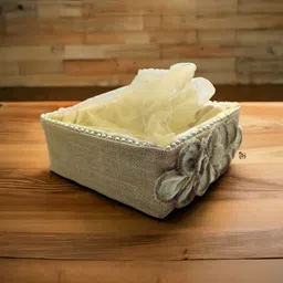 mba tokri vala Gift Hamper Baskets/ Wedding Dry Fruit Hamper/ Room Hamper/ Return Gift Hampers Jute Fruit & Vegetable Basket image 2