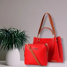 Bagsy Malone Set Of 2 Textured Structured Handheld Bags-picture-41