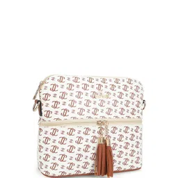Lavie Printed Sling Bag with Tasselled image 5