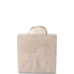 ODETTE Textured Half Moon Sling Bag with Tasselled image 2