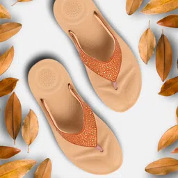 Zyla Women Open Toe Flats with Tassels-image-64