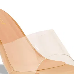 Cogner Women Beige Block Heels image 4