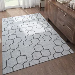 jaipur rugs Grey Geometrical Wool 5 ft X 8 ft Flat Weaves image 1