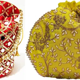 athizay Girls Red, Yellow Potli-picture-29