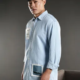 eszett Men Regular Fit Printed Spread Collar Casual Shirt image 3