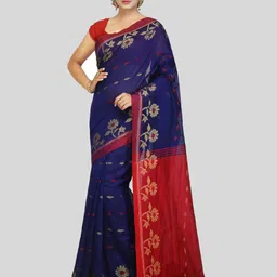 Crochetin Woven Design Zari  Saree-image-55