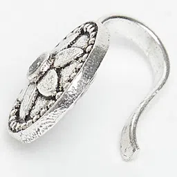 Voylla Indie Collectibles Oxidised Silver-Toned Nosepin image 4