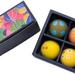 iris Colorful Kids 4" Mini Toy Rubber Footballs, Pack of 4 Football - Size: 2-picture-33