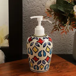 VarEesha Multicoloured Printed Liquid Soap Dispenser-picture-32